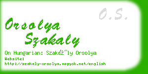 orsolya szakaly business card